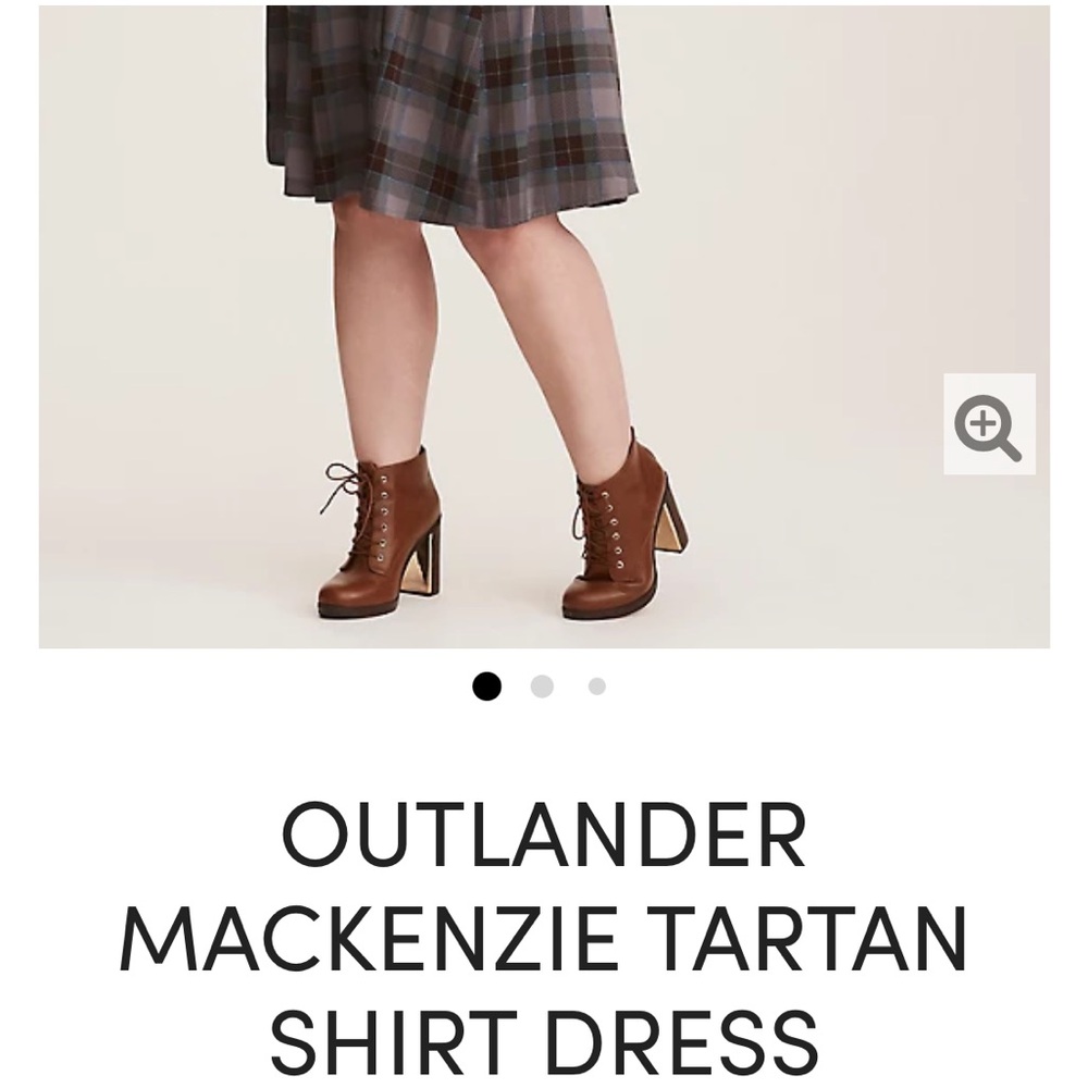 Torrid Mackenzie Outlander Plaid Shirt Dress in a size 2X Includes belt.